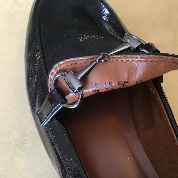 BEAUTIFUL BLACK PATENT SHOE by Franco Sarto, 8M, NWOT, Silver buckle - Picture 7 of 7